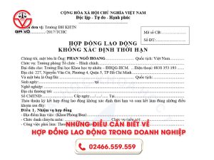 Hợp đồng lao động doanh nghiệp