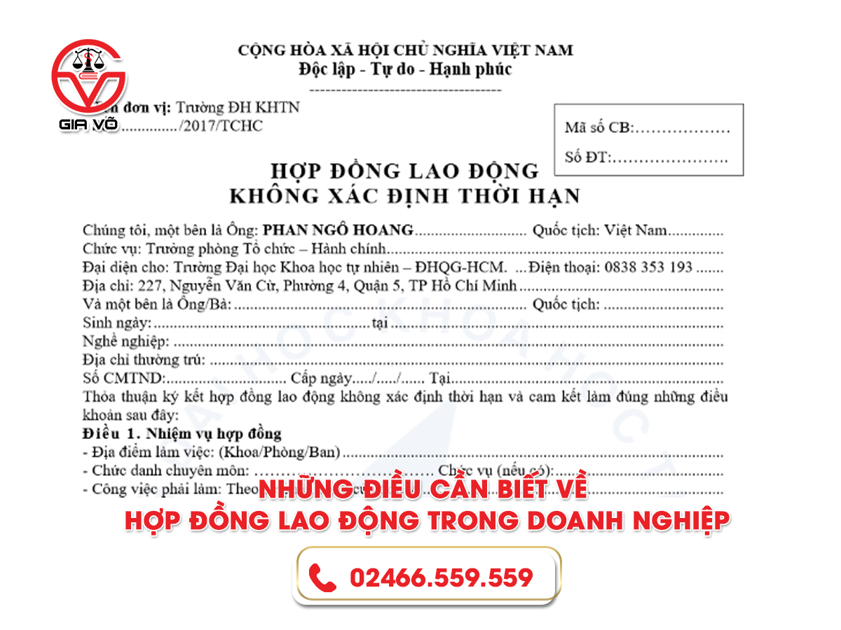 Hợp đồng lao động doanh nghiệp